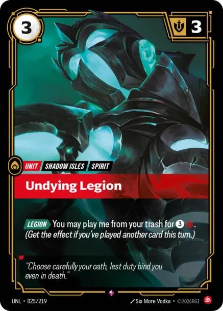 Undying Legion - 025/219 (Foil)