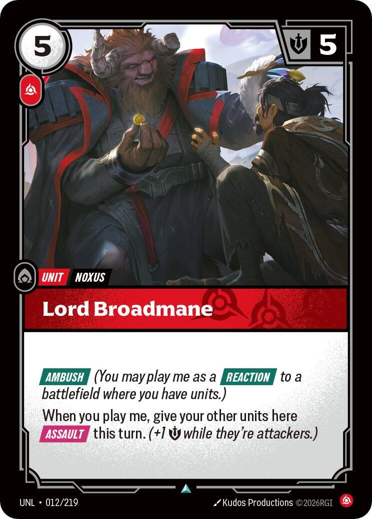 Lord Broadmane - 012/219