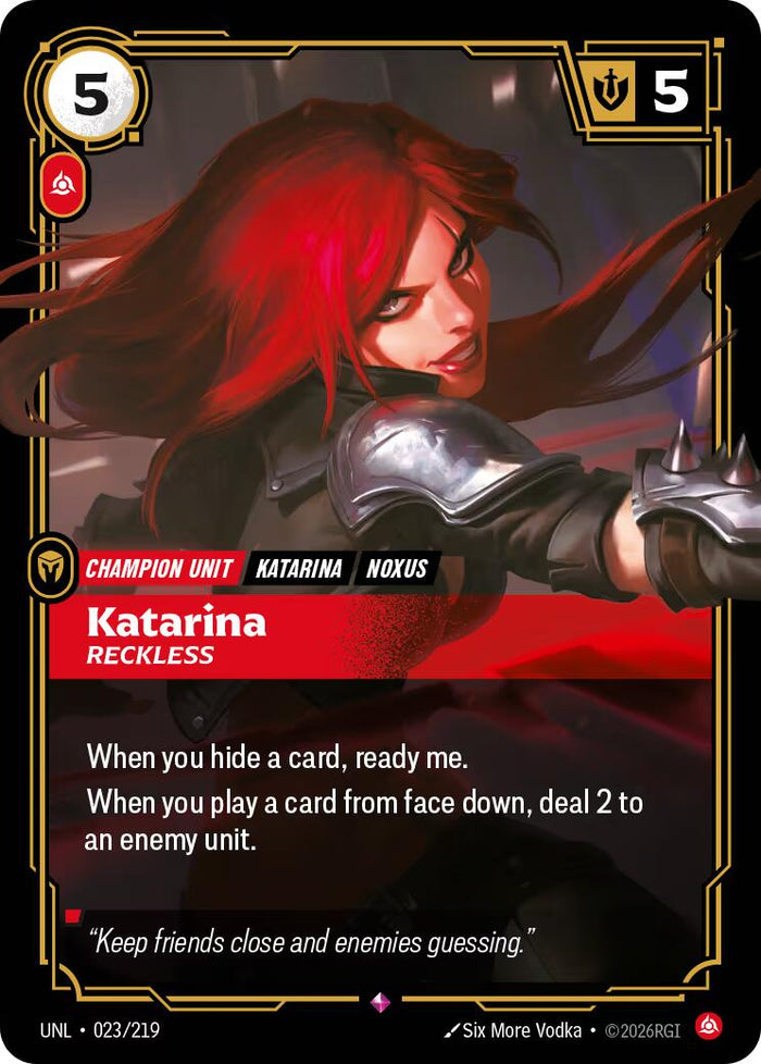 Katarina - Reckless - 023/219 (Foil)