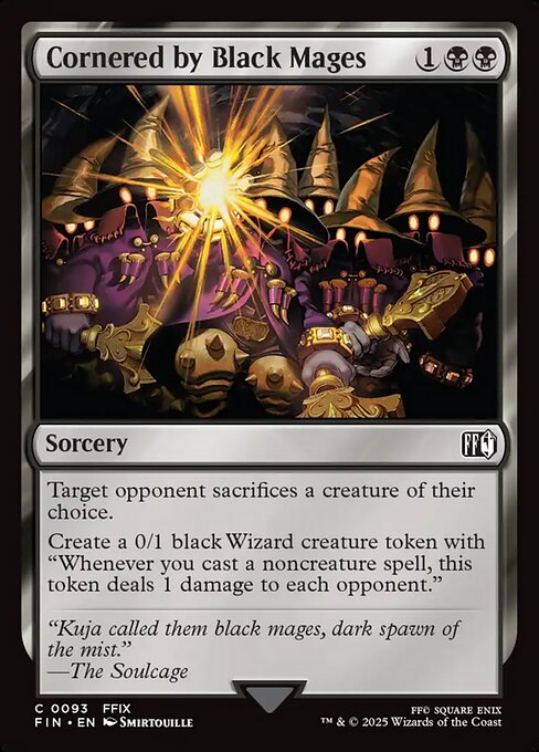 Cornered by Black Mages - 93 (Normal) Near Mint_Non-Foil