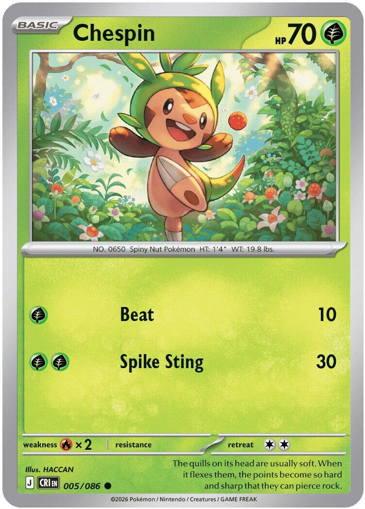 Chespin - 005/086 (Reverse Holo)