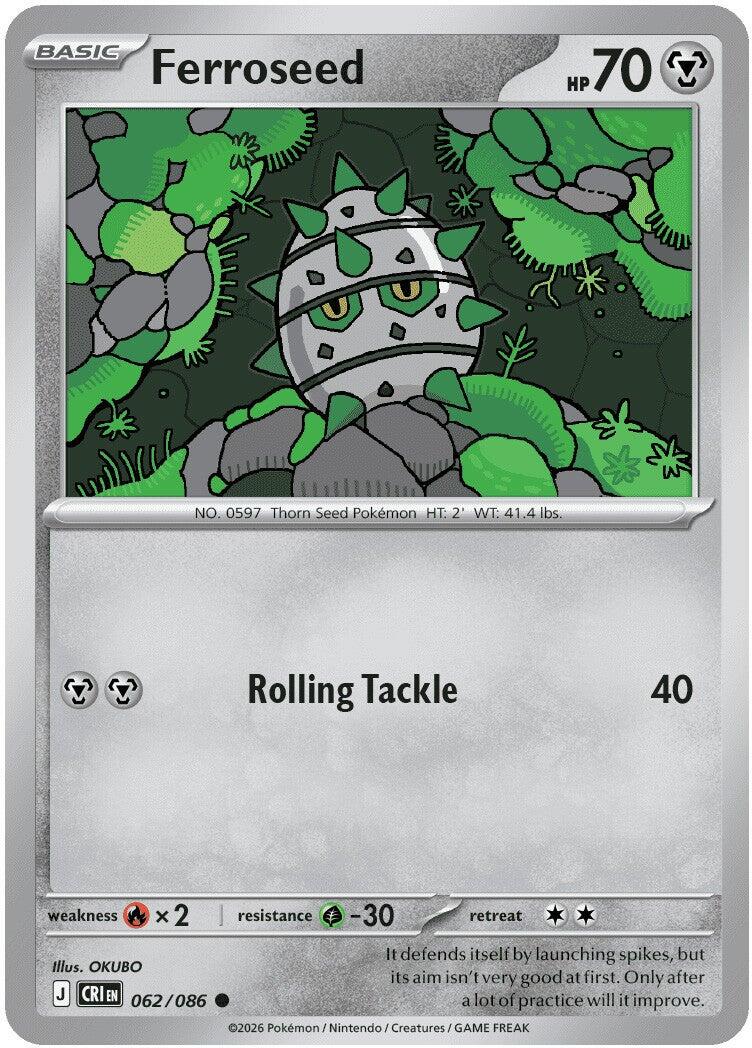 Ferroseed - 062/086 (Reverse Holo)