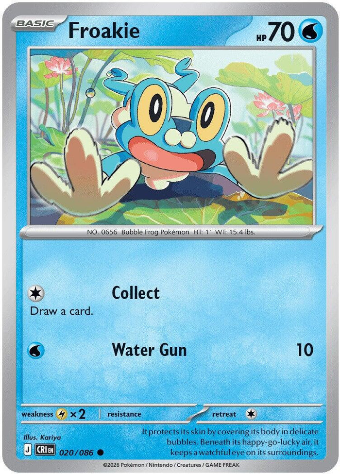 Froakie - 020/086 (Reverse Holo)