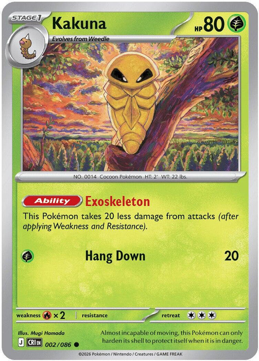 Kakuna - 002/086 (Reverse Holo)