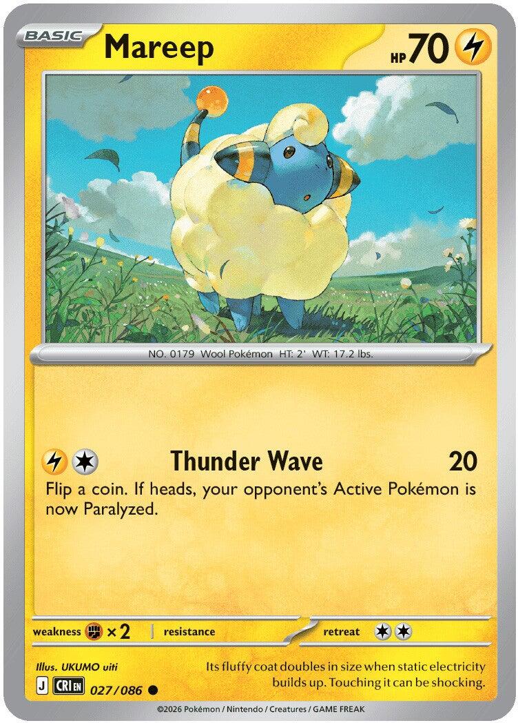 Mareep - 027/086 (Reverse Holo)