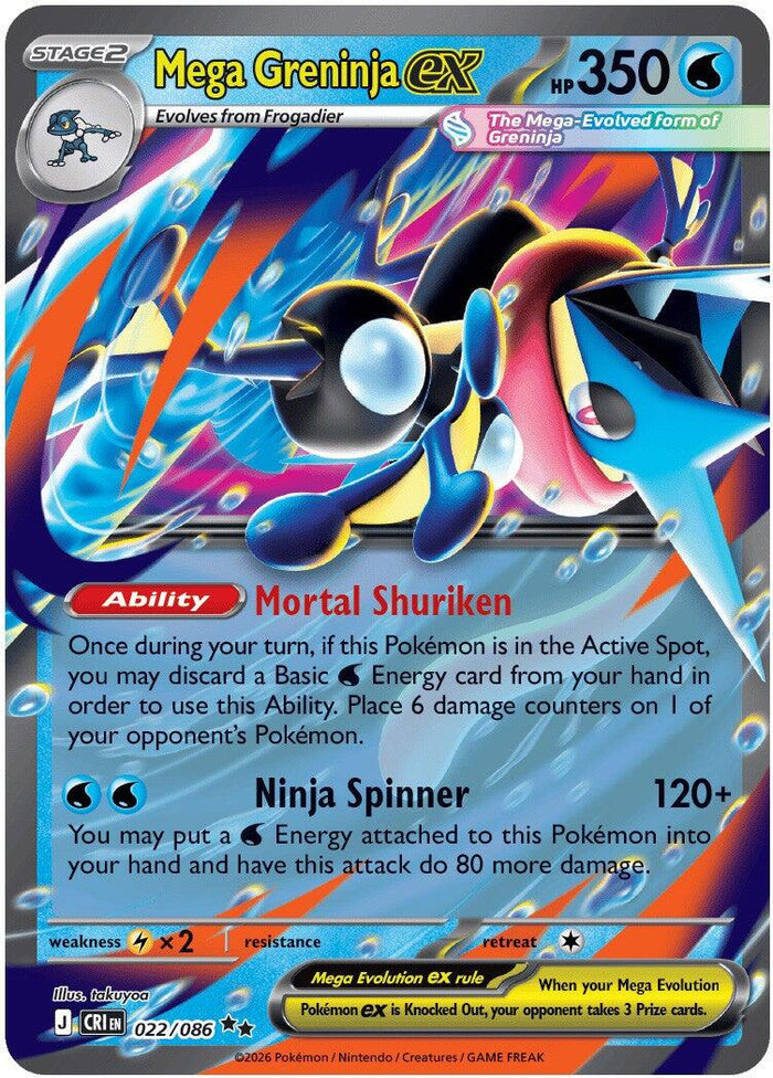 Mega Greninja ex - 022/086 (Holo)