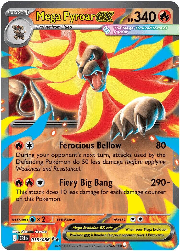 Mega Pyroar ex - 015/086 (Holo)