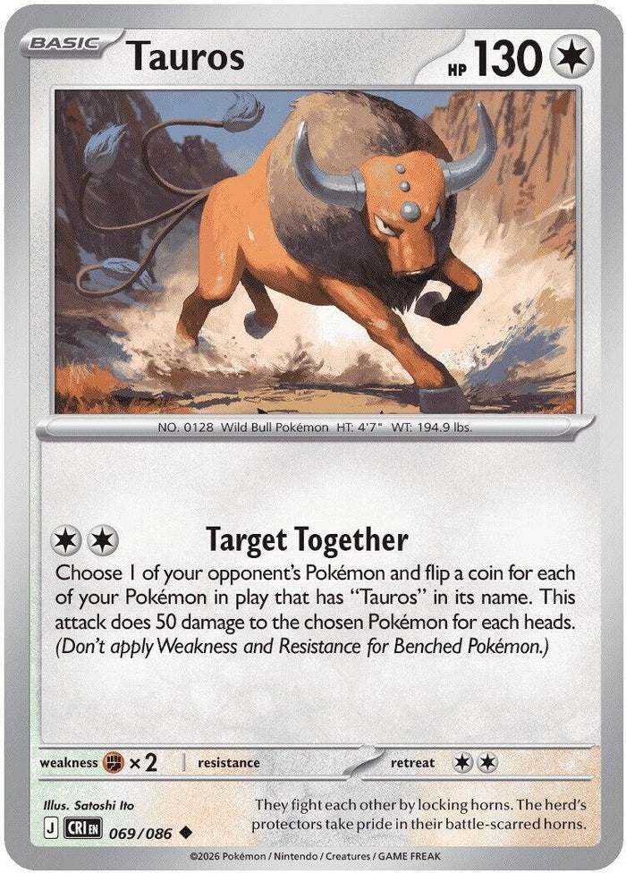Tauros - 069/086 (Reverse Holo)