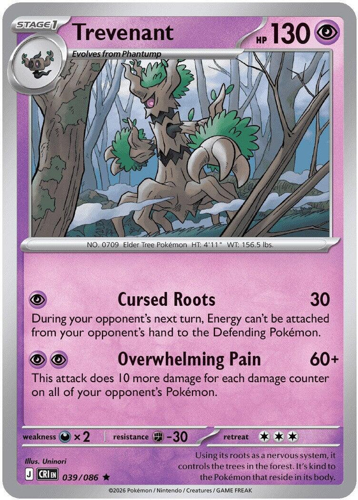 Trevenant - 039/086 (Reverse Holo)