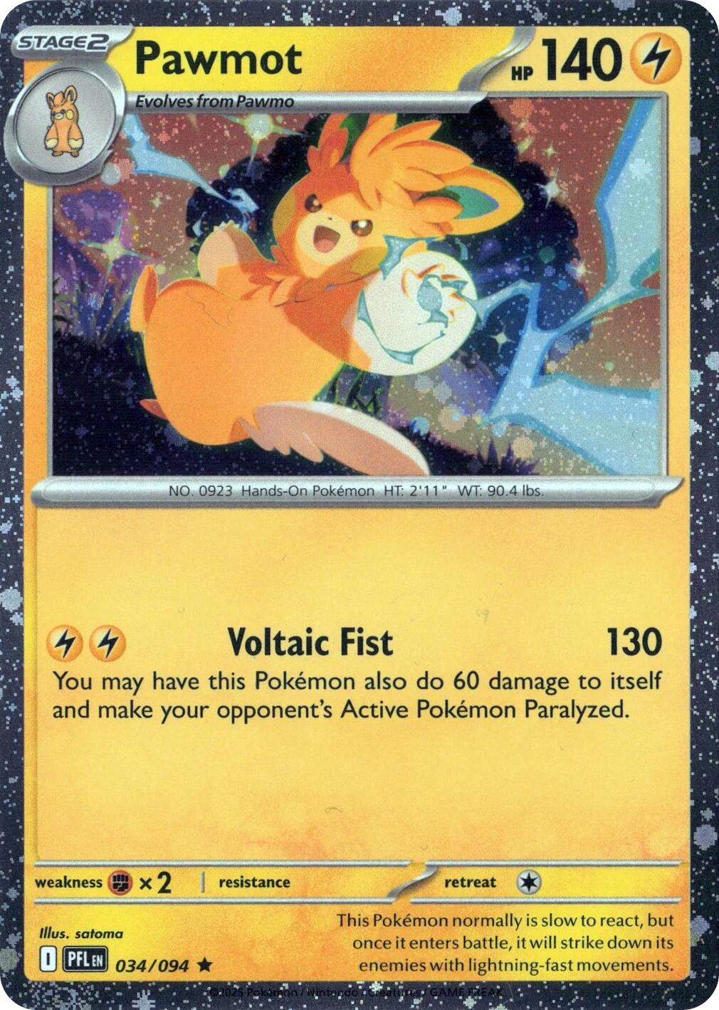 Pawmot - 034/094 Cosmos Holo