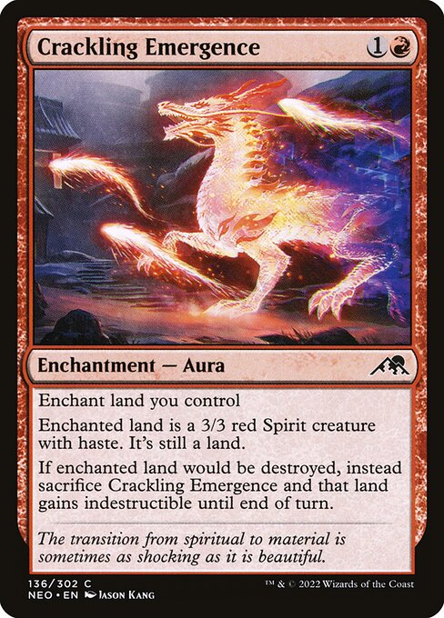 Crackling Emergence NEO #136 Non-Foil