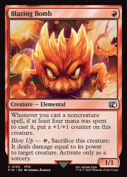 Blazing Bomb - 130 (Normal) Near Mint_Non-Foil