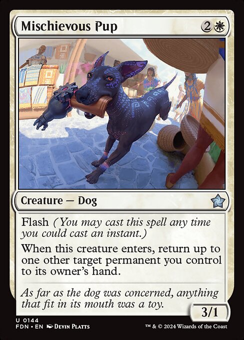 Mischievous Pup (Non Foil) near_mint