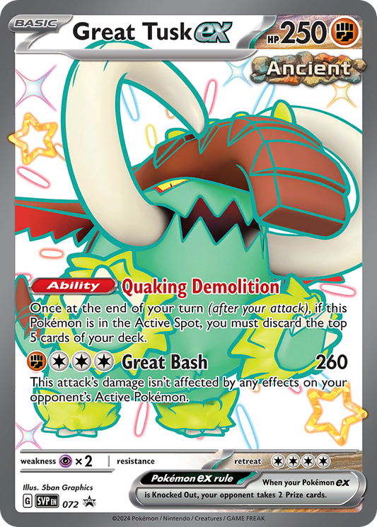 Great Tusk ex - 72 (Foil) Near Mint_Foil