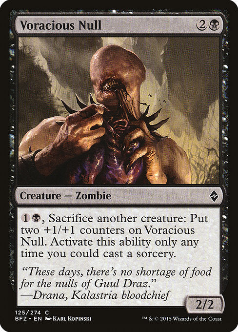 Voracious Null - 125 (Normal) Near Mint_Non-Foil