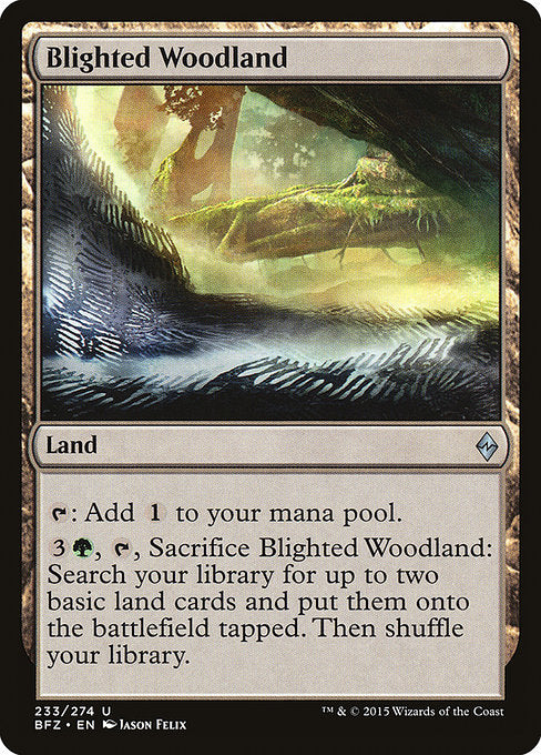 Blighted Woodland - 233 (Normal) Near Mint_Non-Foil