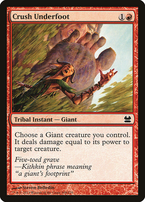 Crush Underfoot - 109 (Normal) Near Mint_Non-Foil