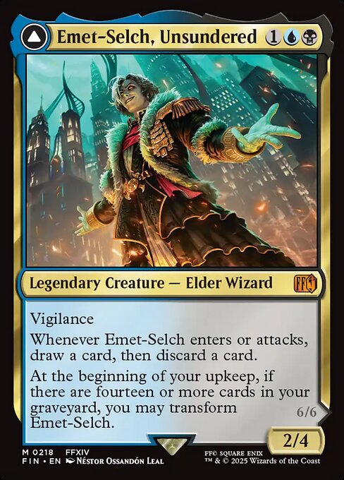 JP Emet-Selch, Unsundered // Hades, Sorcerer of Eld - 218 (Foil) Near Mint_Foil