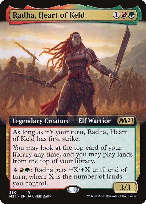 Radha, Heart of Keld - 380 (Foil) Near Mint_Foil