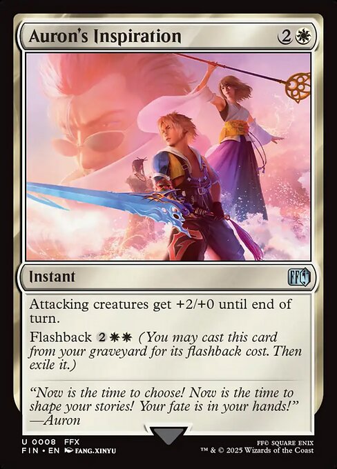 Auron's Inspiration - 8 (Normal) Near Mint_Non-Foil