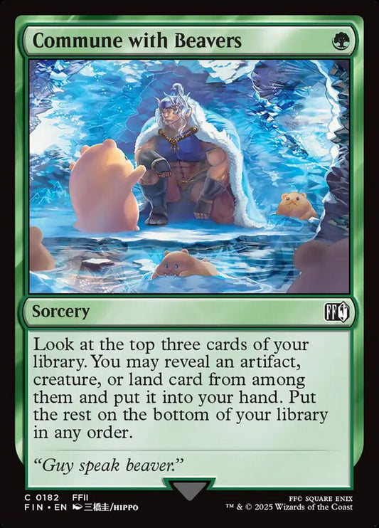 Commune with Beavers - 182 (Foil) (JP)