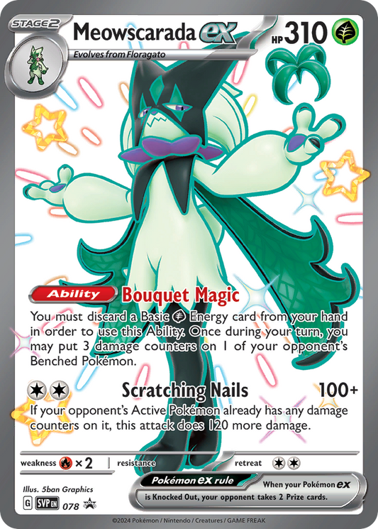 Meowscarada ex - 78 (Foil) Near Mint_Foil