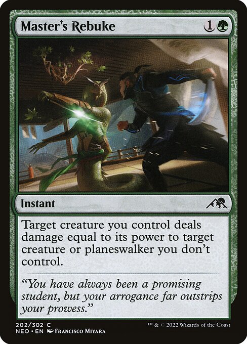 Master's Rebuke NEO #202 Non-Foil
