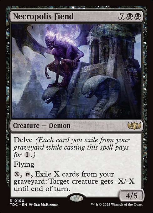 Necropolis Fiend TDC #190 Non-Foil