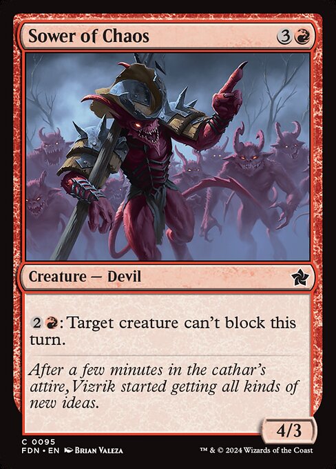 Sower of Chaos (Non Foil) near_mint
