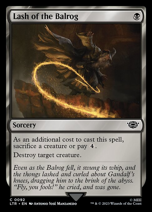 Lash of the Balrog - 92 (Normal) Near Mint_Non-Foil