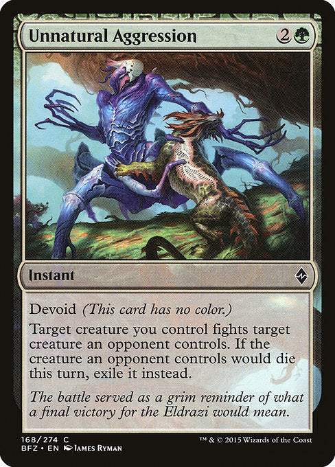 Unnatural Aggression - 168 (Normal) Near Mint_Non-Foil