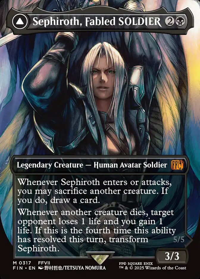 Sephiroth, Fabled SOLDIER // Sephiroth, One-Winged Angel - 317 (JP)