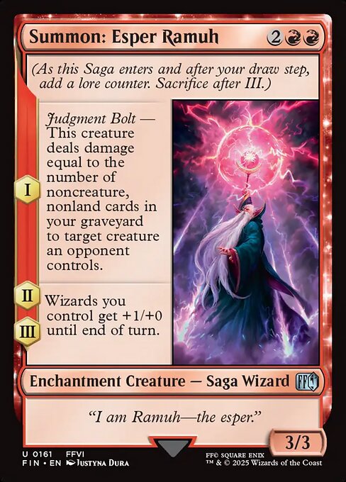 Summon: Esper Ramuh - 161 (Normal) Near Mint_Non-Foil