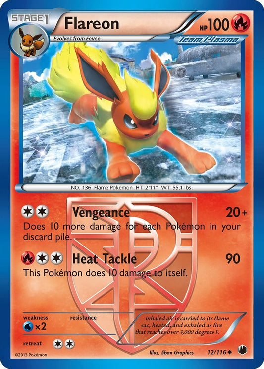 Flareon (Team Plasma) - 12/116 (Non-Foil)