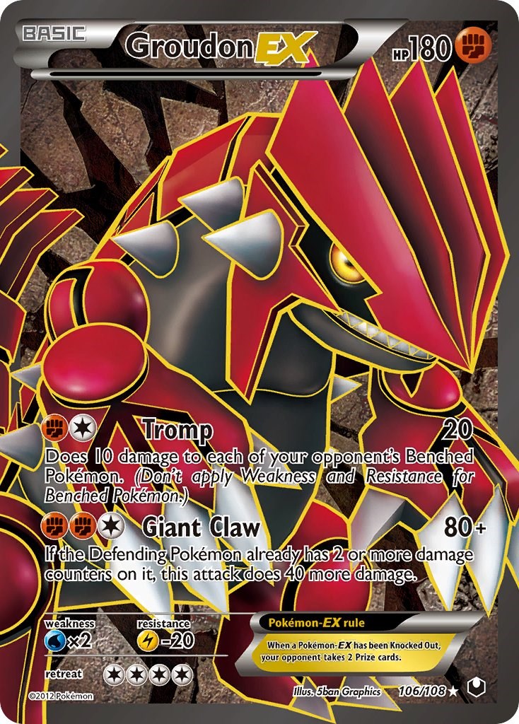 Groudon EX (106 Full Art) - 106 (Foil) LP-MP