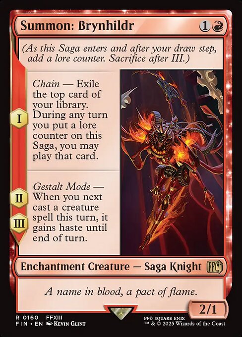 Summon: Brynhildr - 160 (Foil) Near Mint_Foil