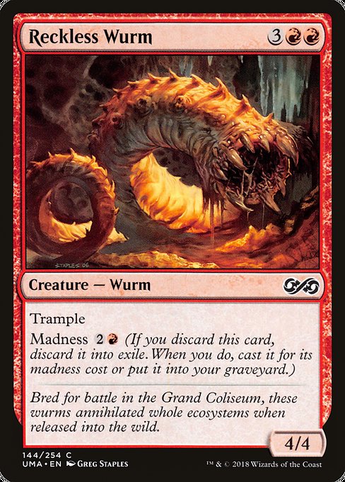 Reckless Wurm - 144 (Normal) Near Mint_Non-Foil