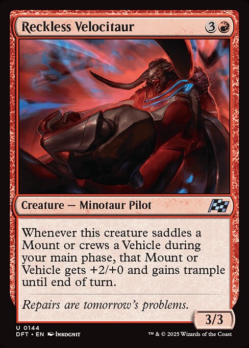Reckless Velocitaur - 144 (Normal) Near Mint_Non-Foil
