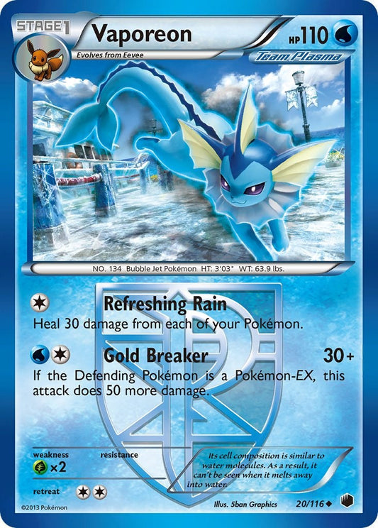 Vaporeon (Team Plasma) - 20/116 (Non-Foil)