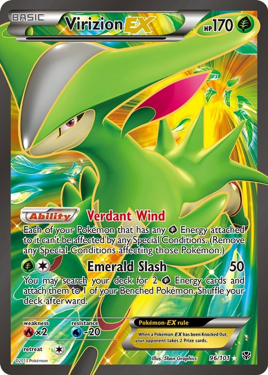 Virizion EX (Full Art) - 96 (Foil) Near Mint_Foil