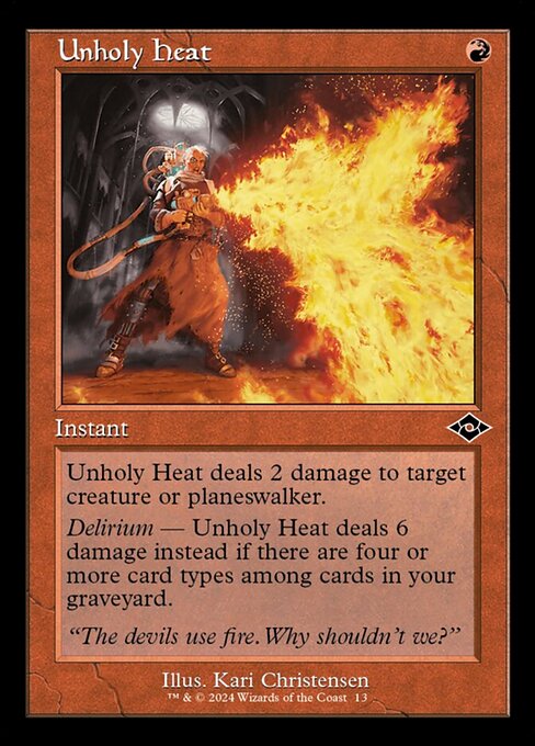 Unholy Heat Retro - 13 (Normal) Near Mint_Non-Foil