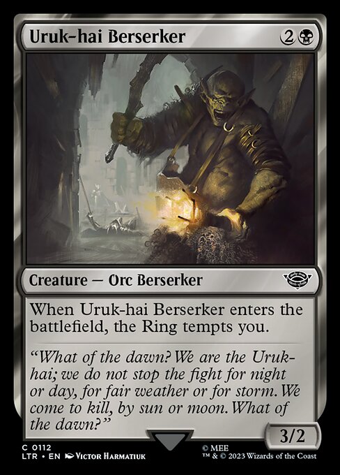Uruk-hai Berserker - 112 (Normal) Near Mint_Non-Foil