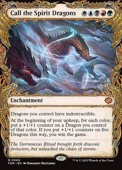 Call the Spirit Dragons - 309 (Foil) Near Mint_Foil