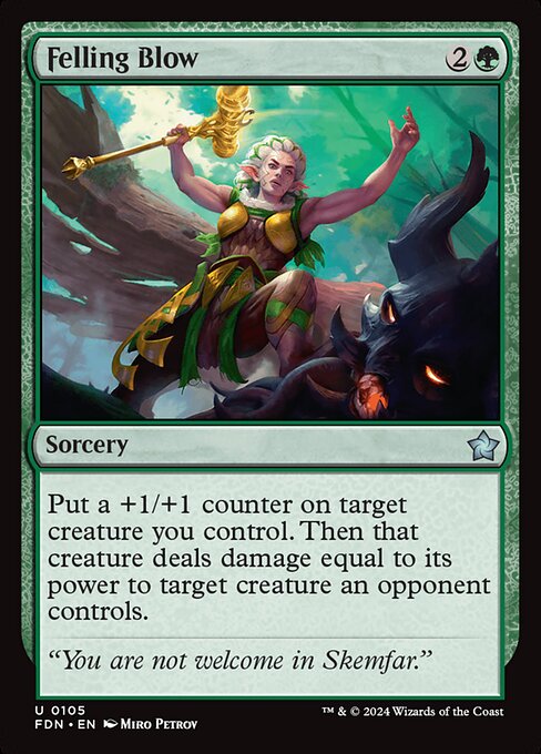 Felling Blow (Non Foil) near_mint
