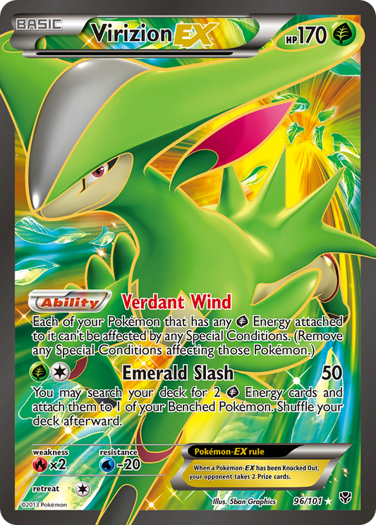 Virizion EX (Full Art) - 96 (Foil) Near Mint_Foil