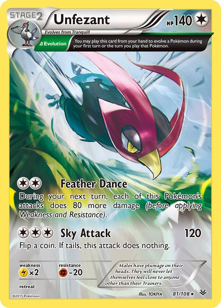 Unfezant (81 Delta) - 81/108 (Reverse Holo)
