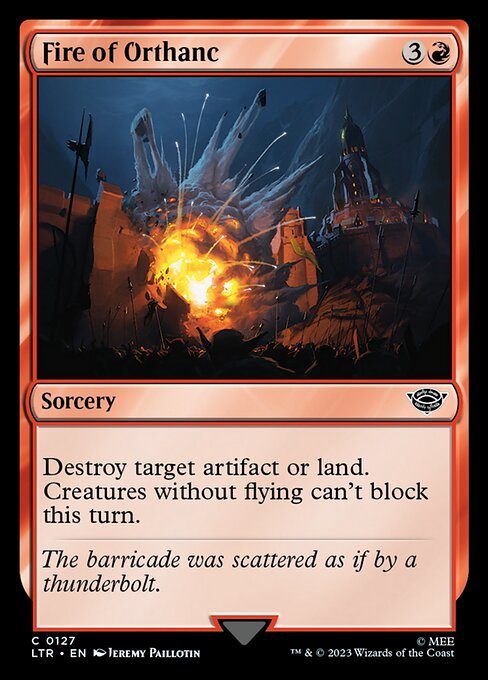 Fire of Orthanc - 127 (Normal) Near Mint_Non-Foil