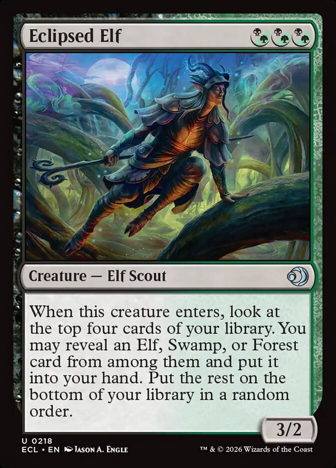 Eclipsed Elf - 218 (Foil)