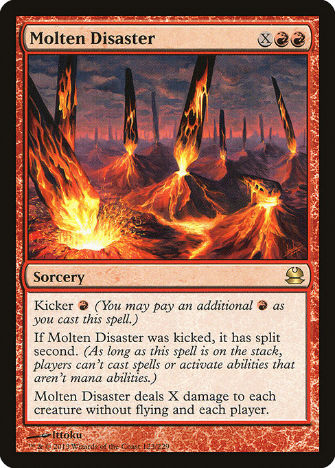 Molten Disaster - 123 (Normal) Near Mint_Non-Foil