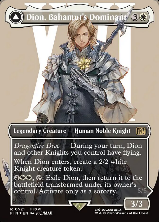 Dion, Bahamut's Dominant // Bahamut, Warden of Light - 521 (Surge Foil) (JP)